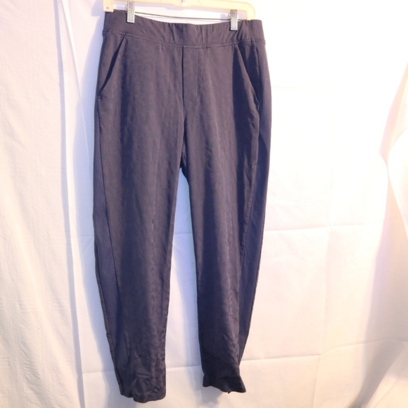 Athleta Brooklyn Textured Ankle Pant#980401Leopard Medieval Violet Size 8 - Picture 6 of 14